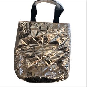 Victoria's Secret Limited Edition 2017 Metallic Rose Gold Tote Bag VS Travel